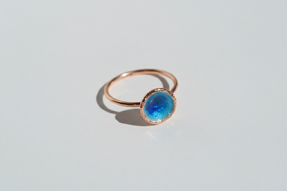 Ring "Sea" blue (9 mm)