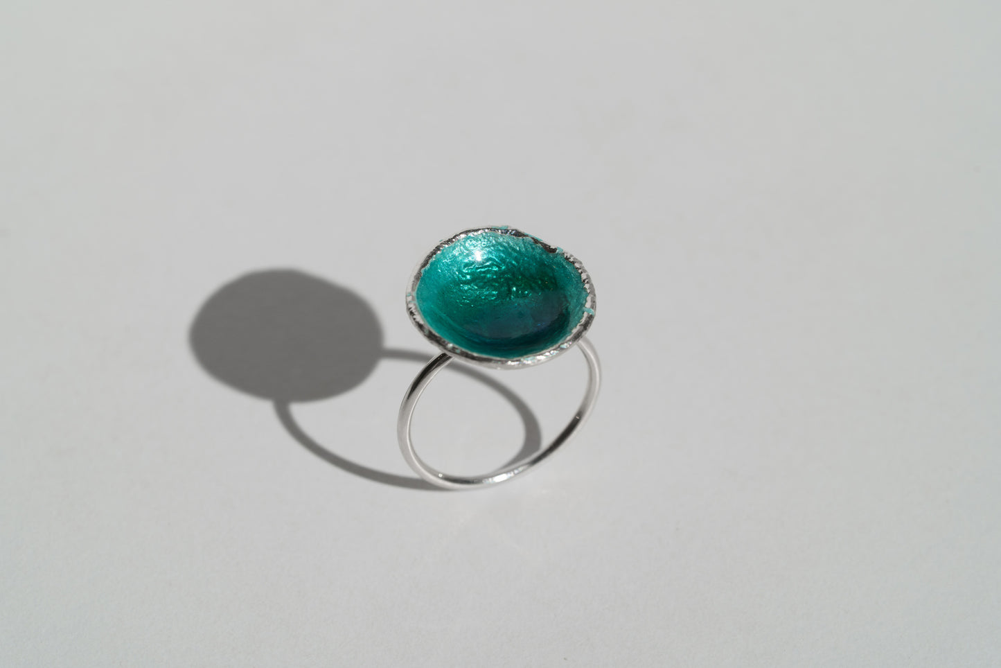 Ring "Sea" emerald (16 mm)