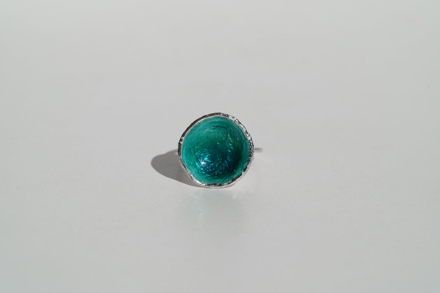 Ring "Sea" emerald (16 mm)
