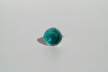 Ring "Sea" emerald (16 mm)