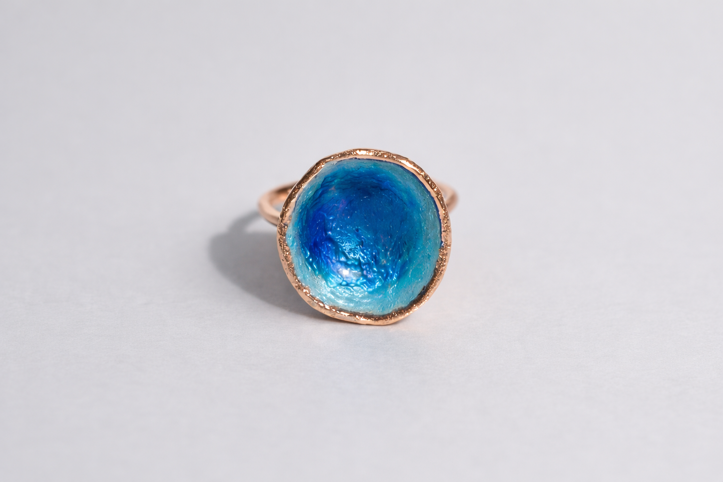 Ring "Sea" blue (16 mm)