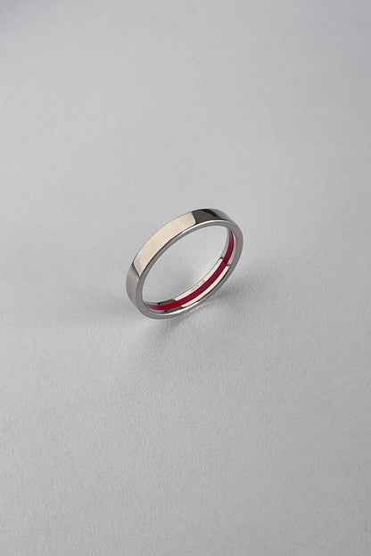 Ring "Secret Stripe" (3 mm) with enamel