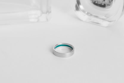Ring "Secret Stripe" (5 mm) with enamel