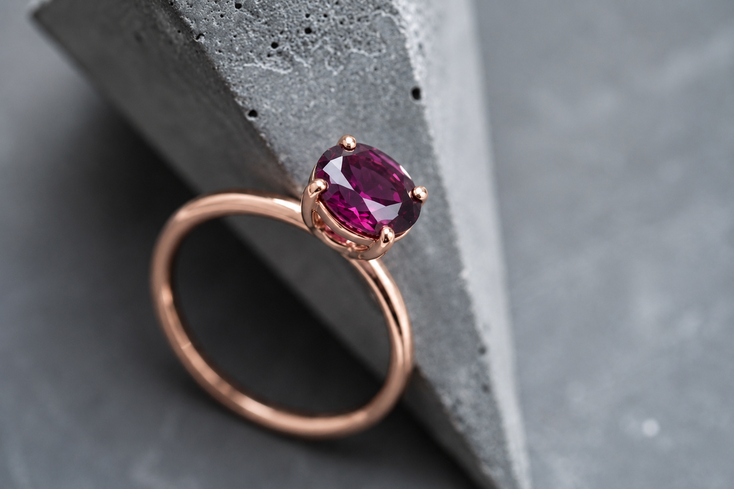 Ring "Shine" (gemstone 6*8 mm)