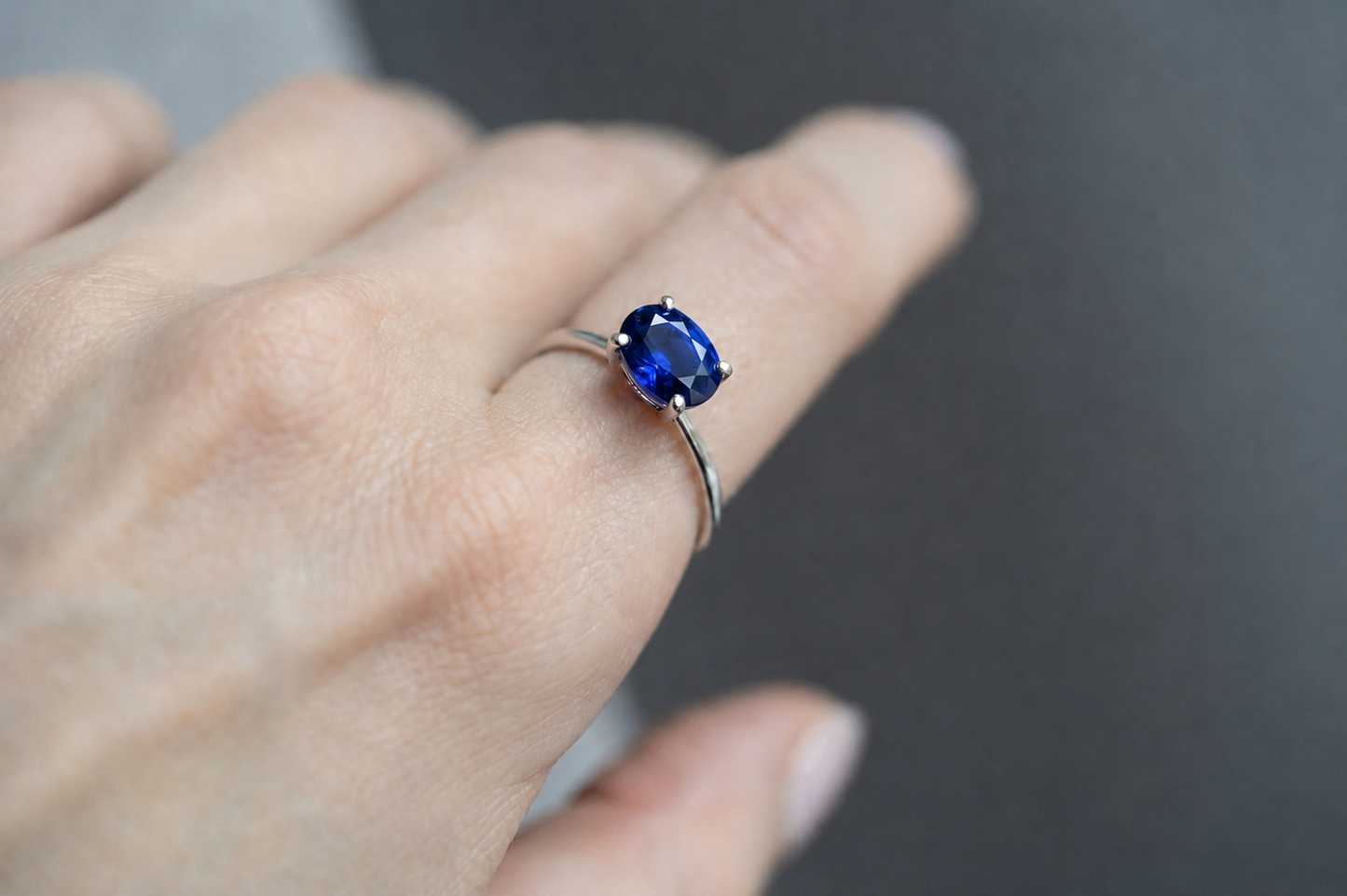 Ring "Shine" (gemstone 6*8 mm)