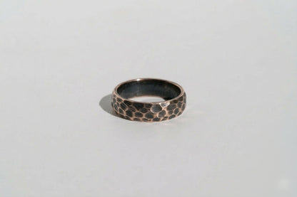 Ring "Small facets" (6 mm) blackened