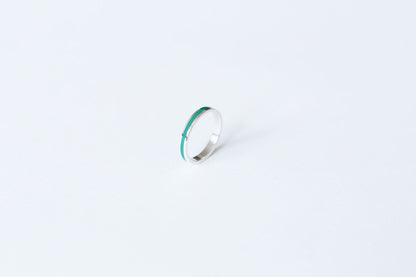 Ring "Stripe" (3 mm) with enamel