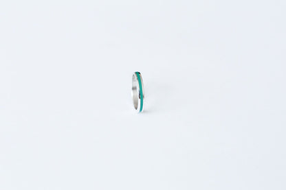 Ring "Stripe" (3 mm) with enamel