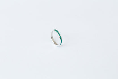 Ring "Stripe" (3 mm) with enamel