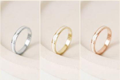 Ring "Stripe" (3 mm) with enamel (different colors to choose from)