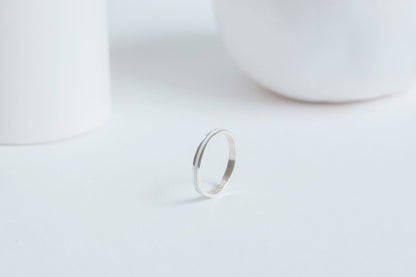 Ring "Stripe" (3 mm) with enamel