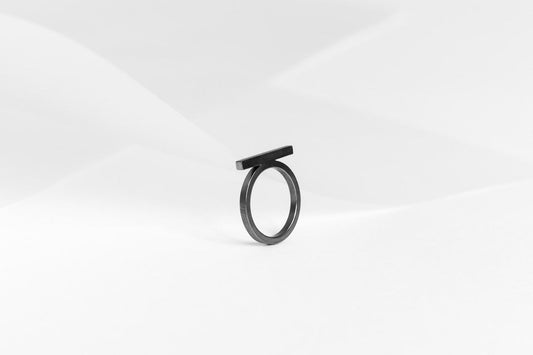 Ring "Tanto" blackened