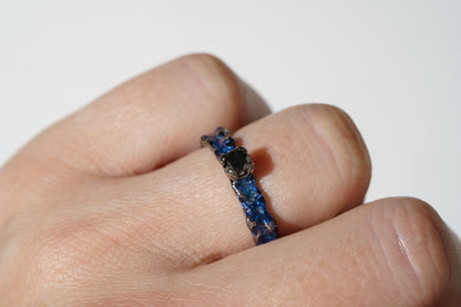 Ring “Universe” (gemstone 4 mm)