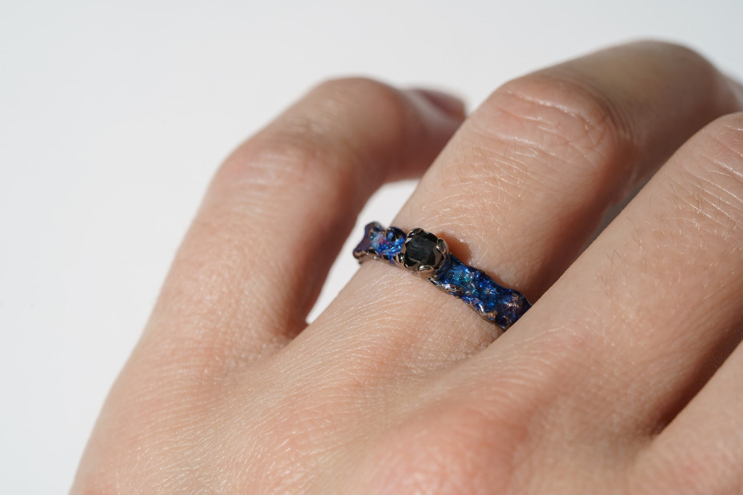 Ring “Universe” (gemstone 4 mm)