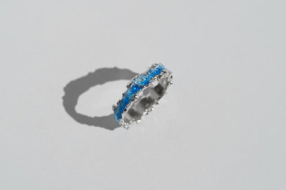 Ring "Wave" blue (4 mm)