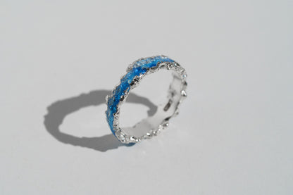 Ring "Wave" blue (4 mm)