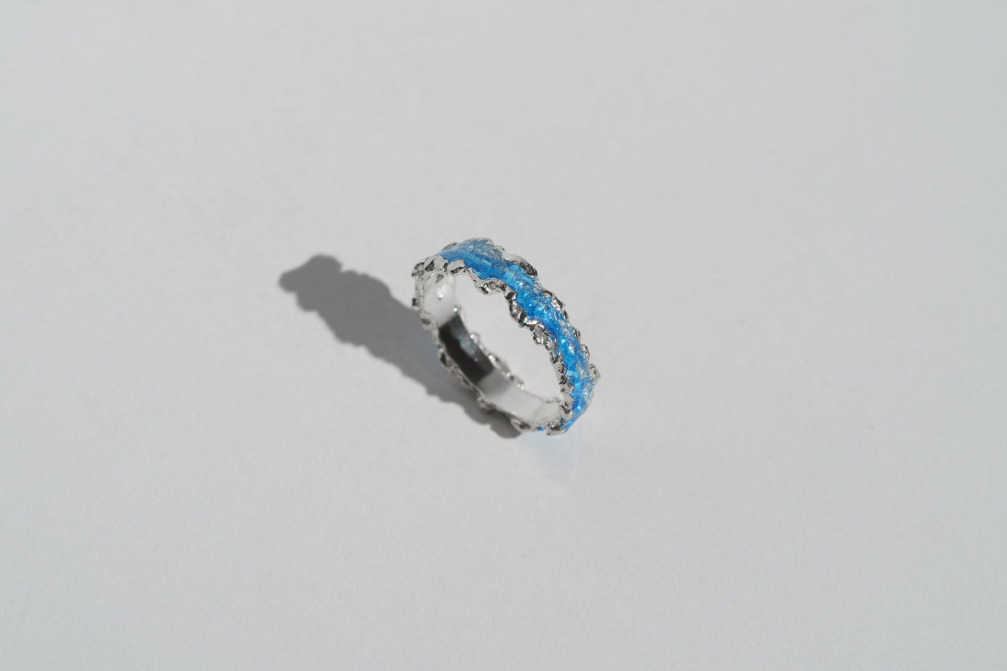 Ring "Wave" blue (4 mm)