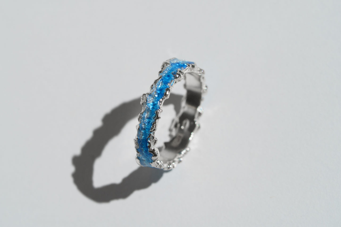 Ring "Wave" blue (4 mm)