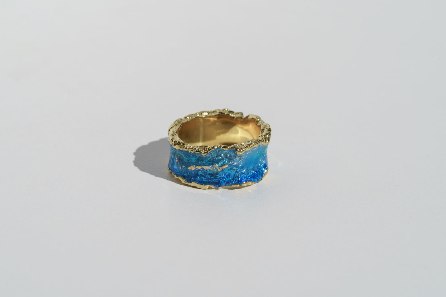 Ring "Wave" blue (10 mm)