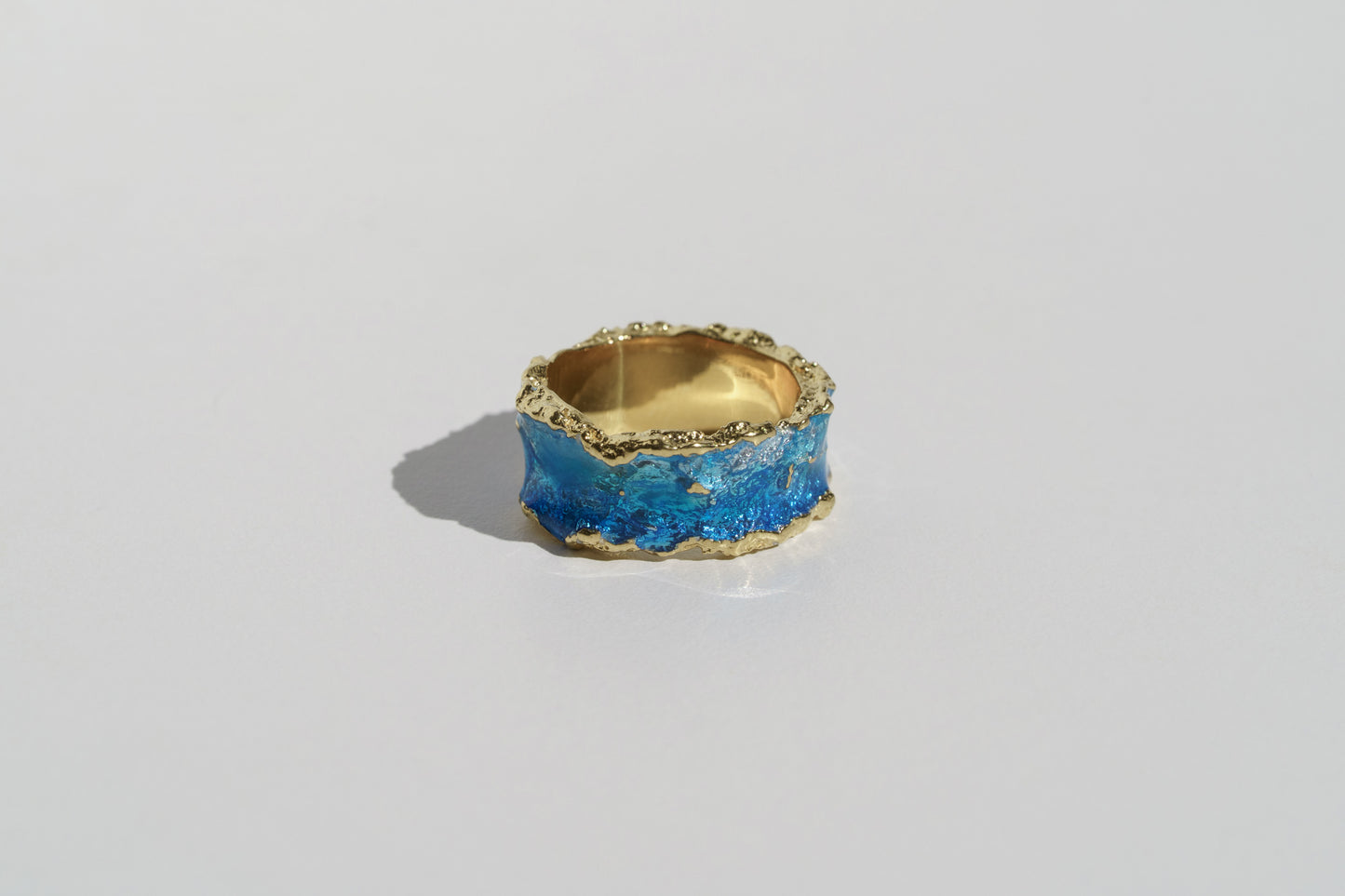 Ring "Wave" blue (10 mm)