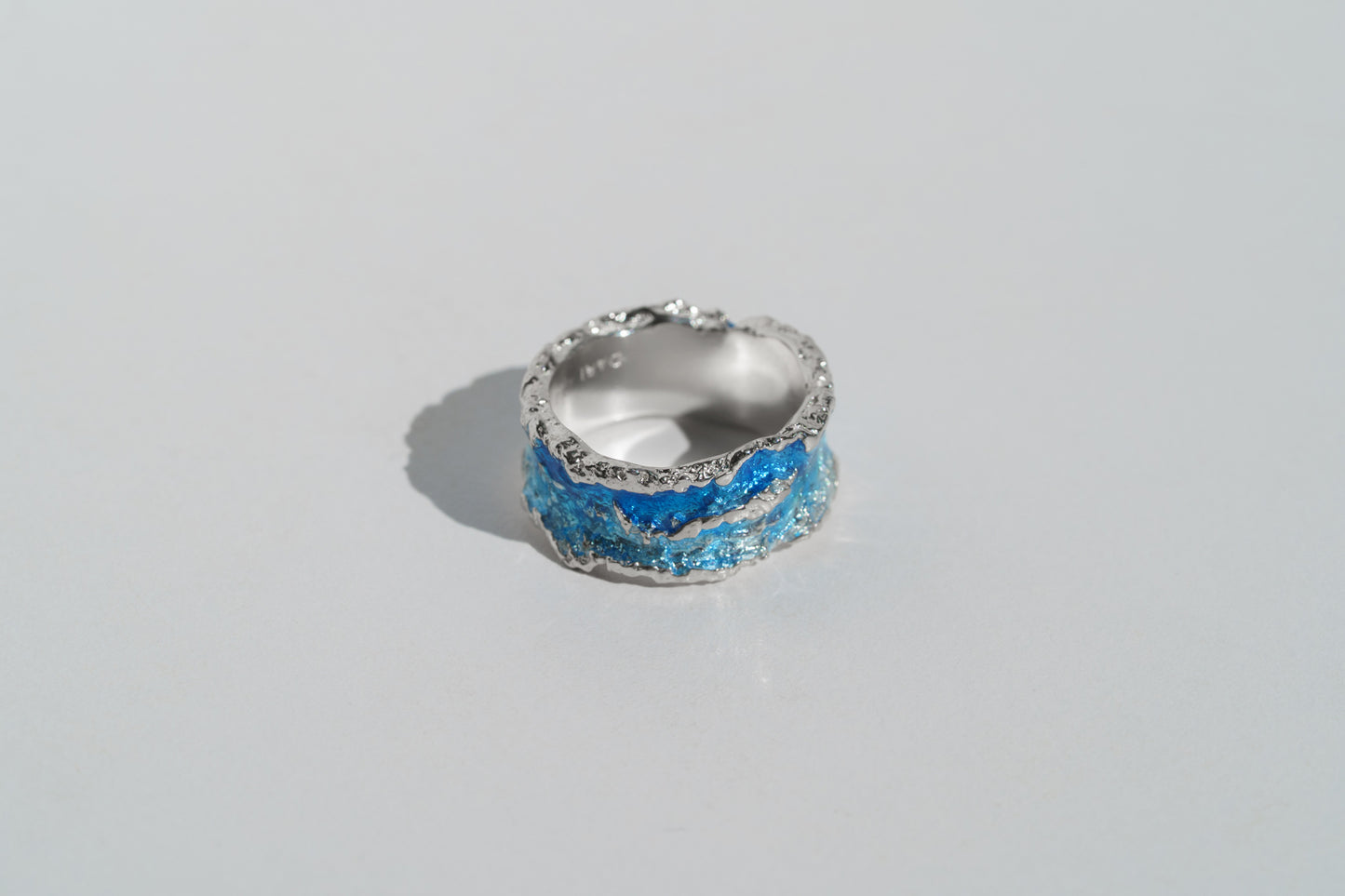 Ring "Wave" blue (10 mm)
