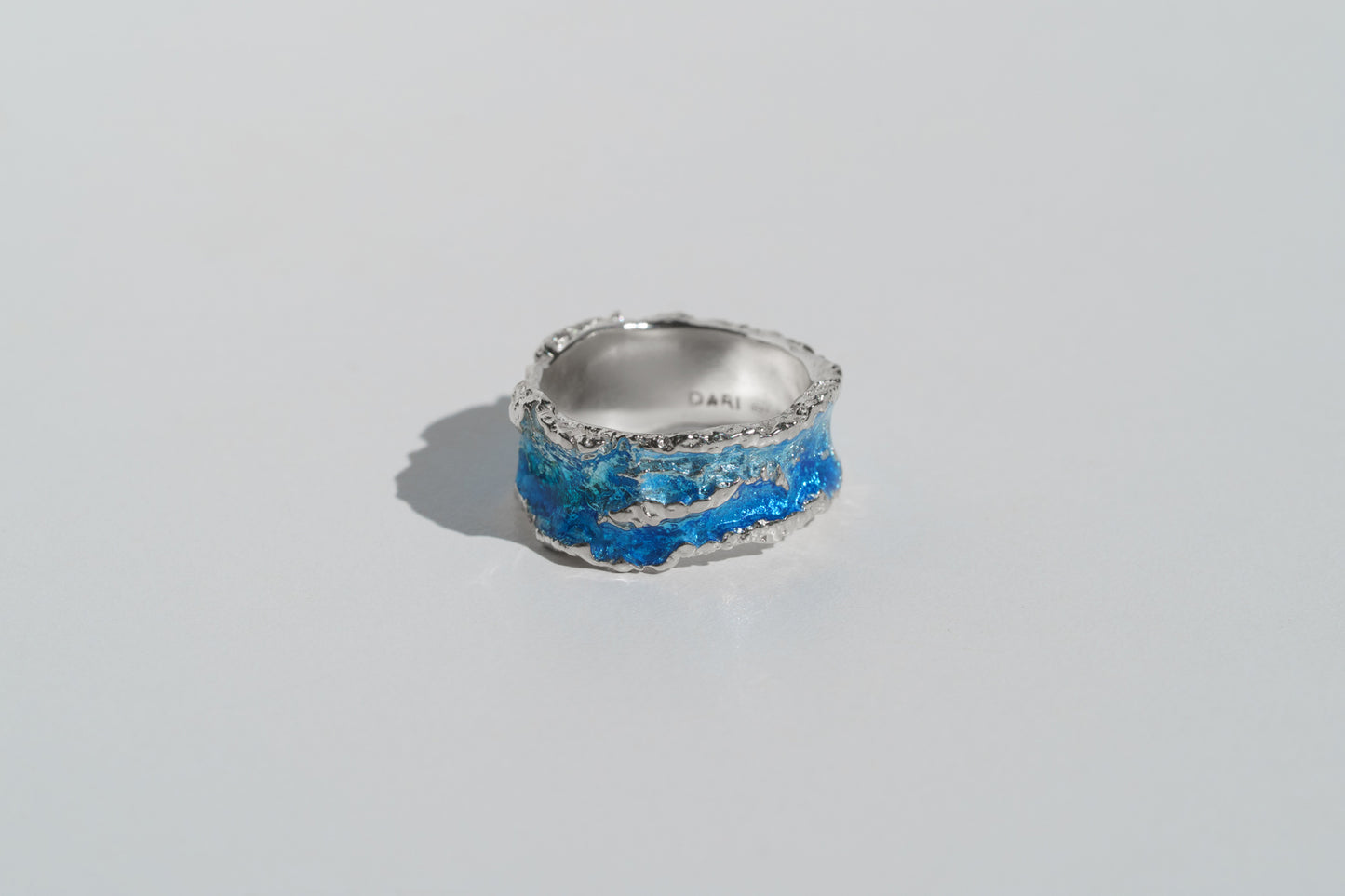 Ring "Wave" blue (10 mm)