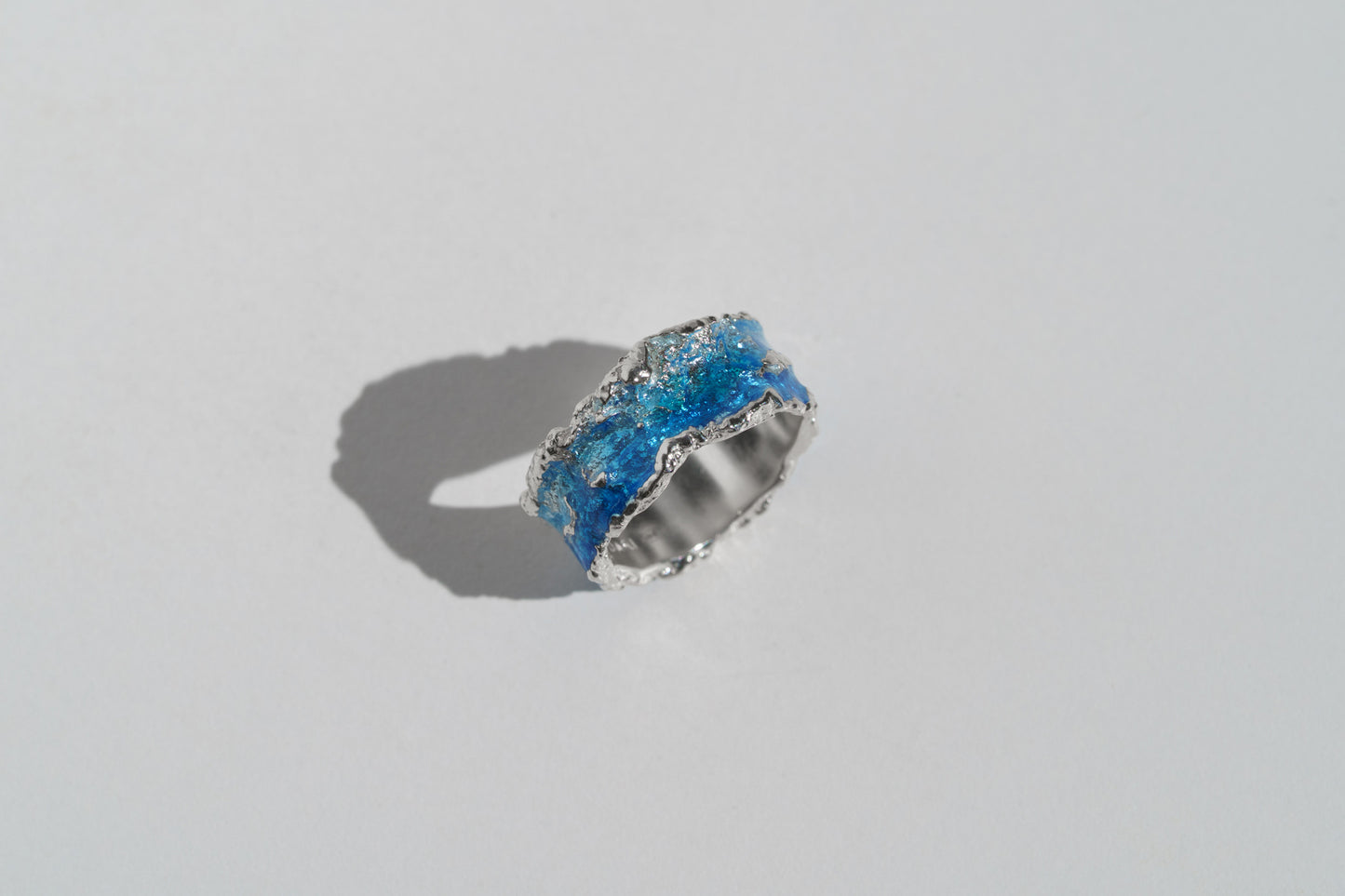 Ring "Wave" blue (10 mm)