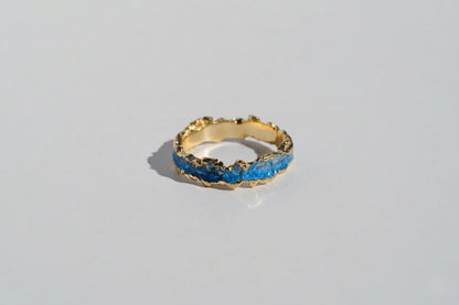 Ring "Wave" blue (4 mm)
