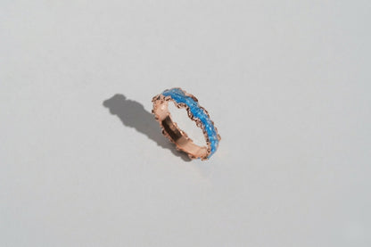 Ring "Wave" blue (4 mm)