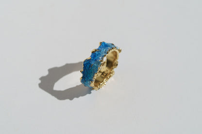 Ring "Wave" blue (6 mm)