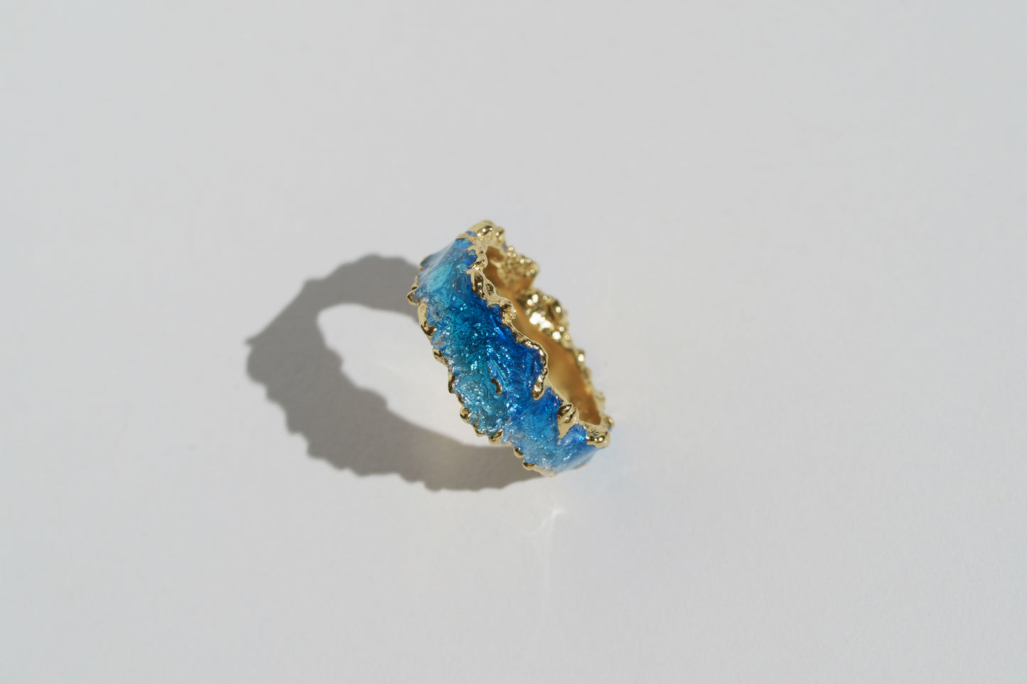 Ring "Wave" blue (6 mm)