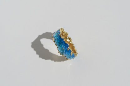 Ring "Wave" blue (6 mm)