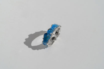 Ring "Wave" blue (6 mm)