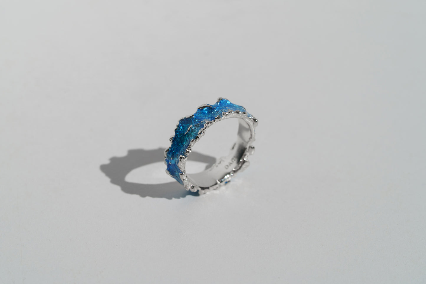 Ring "Wave" blue (6 mm)