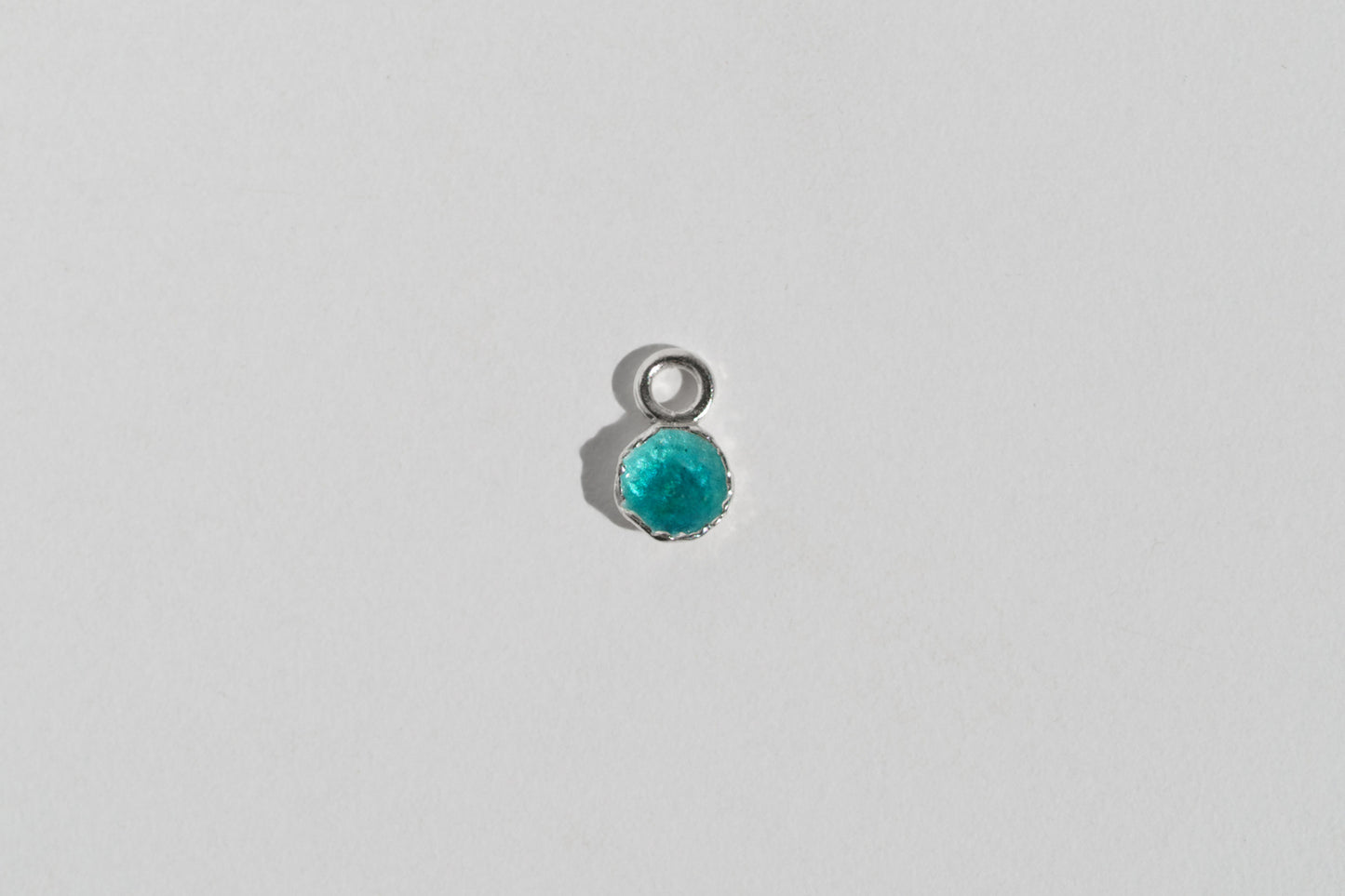 Pendant for hoop earring “Sea” (6 mm) emerald