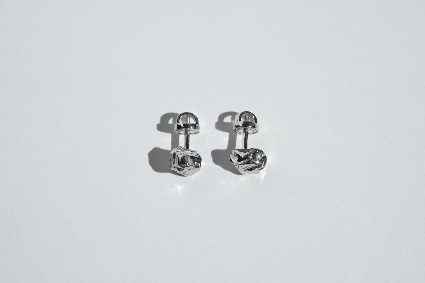 Earrings "Stone" (6 mm)