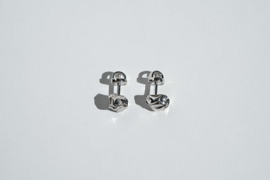 Earrings "Stone" (6 mm)