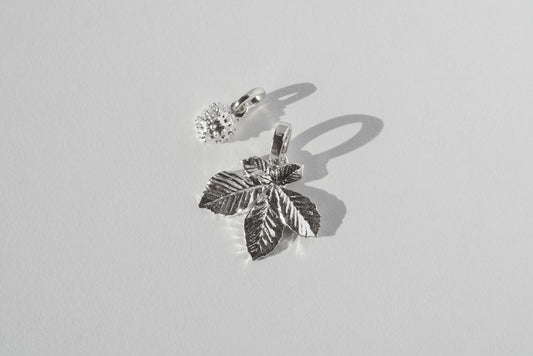 Pendant set “Chestnut Nut&Leaf” (20 mm) light