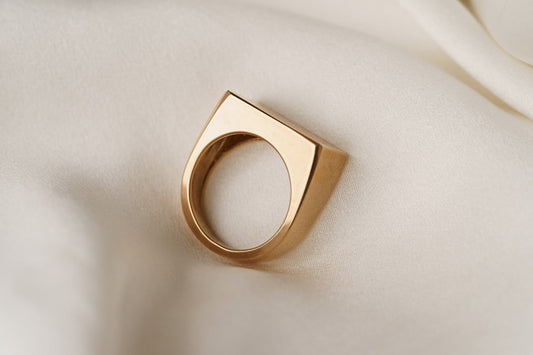 Signet ring "BASIC" (rectangle)