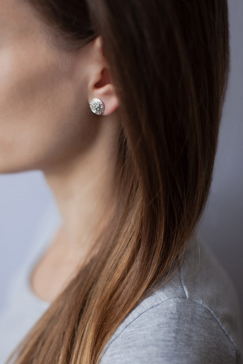 Stud earrings "MOON"