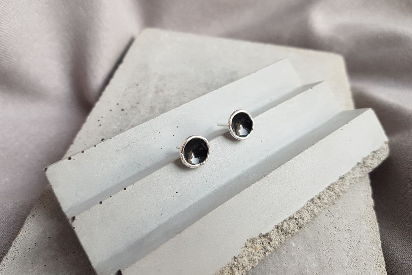 Stud earrings "DARK MATTER"