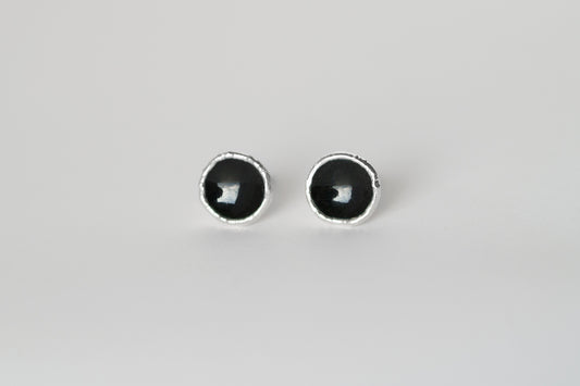 Stud earrings "Dark matter"