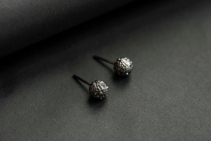 Stud earrings "FULL MOON" (8 mm)