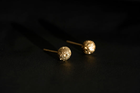 Stud earrings "Full moon" (8 mm)