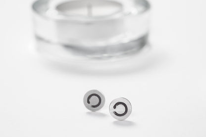 Stud Earrings "Enso" (10 mm)