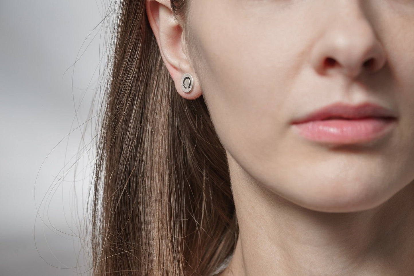 Stud Earrings "Enso" (10 mm)