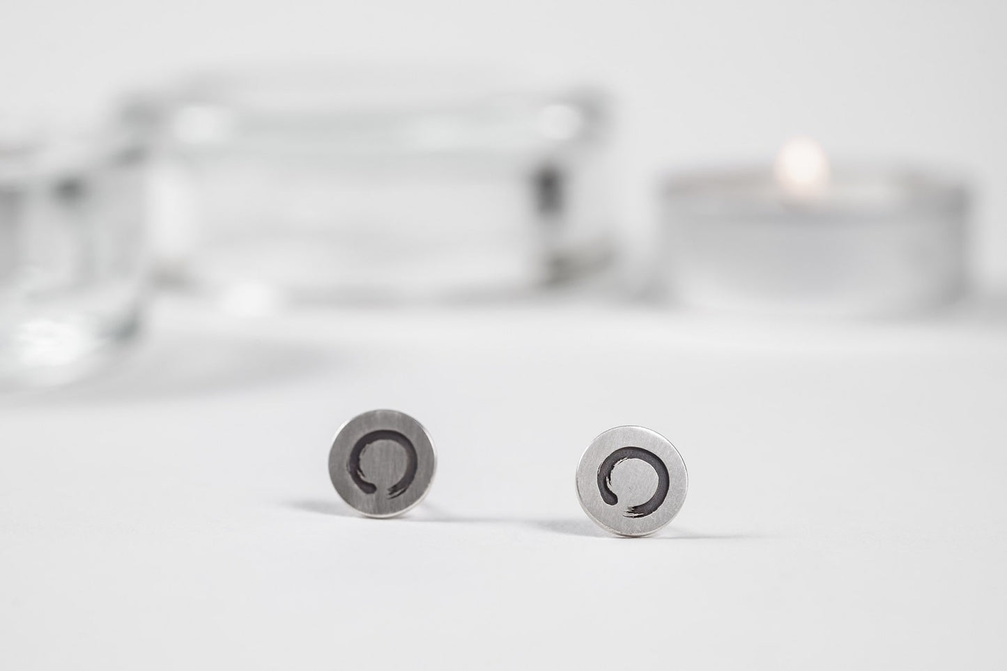 Stud Earrings "Enso" (10 mm)