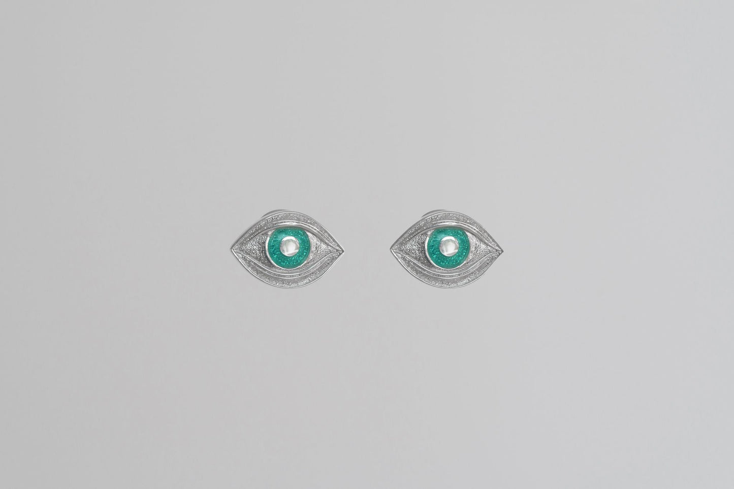 Stud earrings "View of my forest" (12 mm)
