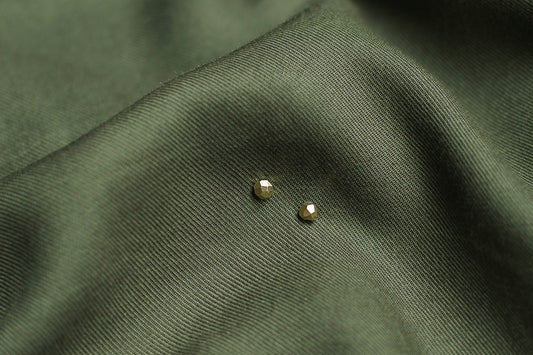 Stud earrings "Facets" mini with gilding