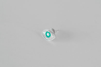 Stud monoearring "View of my forest" (12 mm)